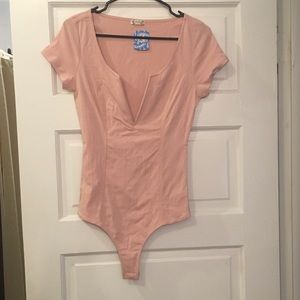 Free People V-Neck Bodysuit
